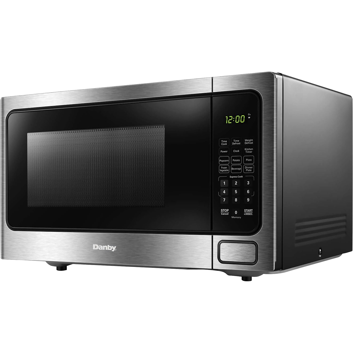 Danby DDMW1125BBS 1.1 Cu. Ft Compact Countertop Microwave Oven - Stainless Steel Design for Small Kitchens, Dorms & Office Spaces