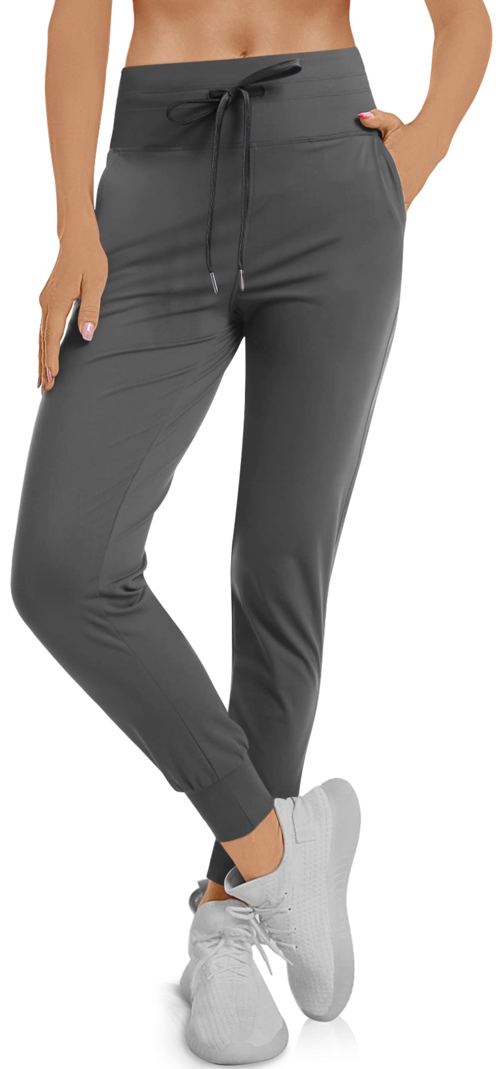 TARSE Women's Jogger Pants with Pockets & Drawstring - Soft Lounge Running Sweatpants for Yoga, Gym & Casual Wear