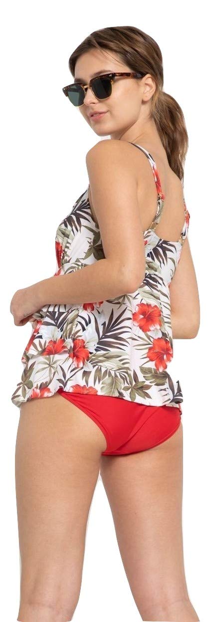 Celina Women's 1-Piece Layered Skirt Swimdress - Flattering Swim Dress for Beach, Pool & Vacation | UPF 50+ Sun Protection