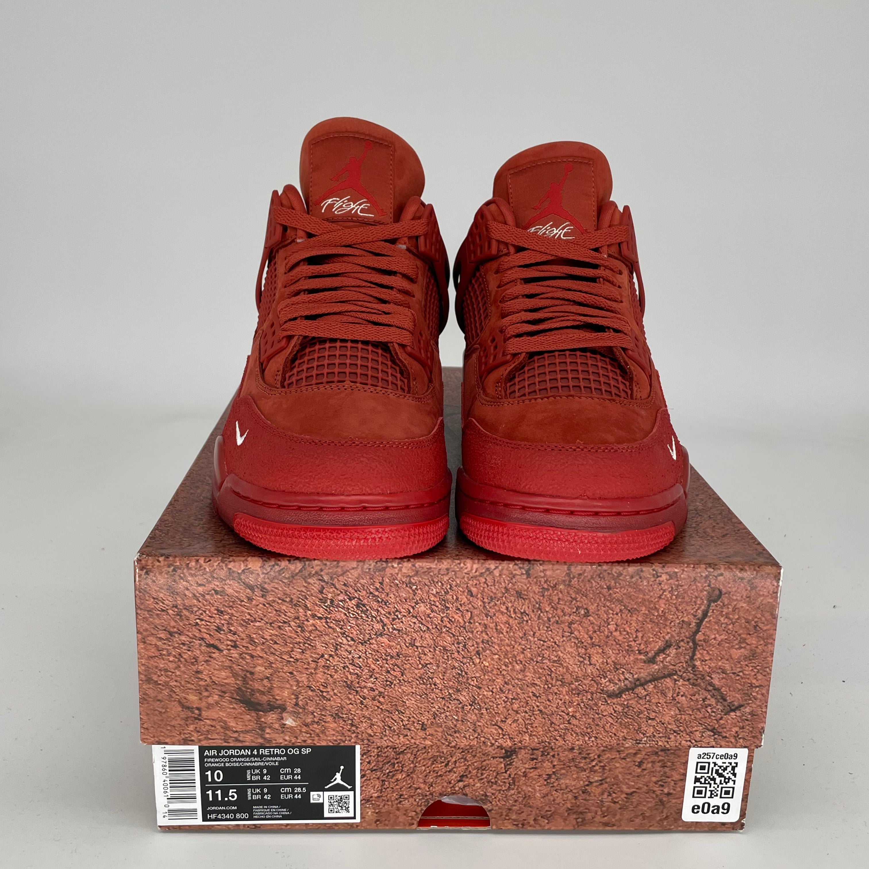 AIR JORDAN 4 Nigel Sylvester Brick by Brick Men's Basketball Shoes Size 10 - HF4340-800 Retro Sneakers for Streetwear & Casual Outfits