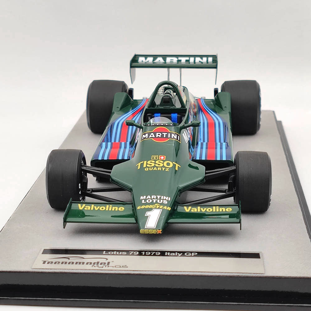 1/18 Tecno Mythos Series Lotus 79 1979 Italy GP Car #1 TM18 287A Resin Model Car - Collectible Racing Replica for Display & Enthusiasts