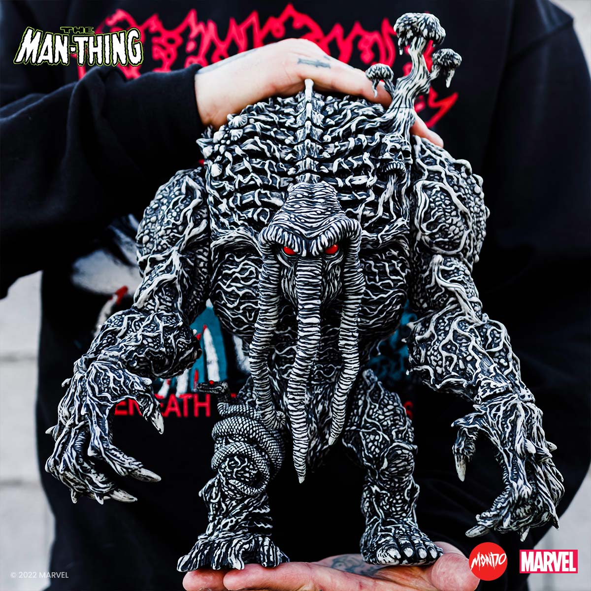 Man Thing Designer Vinyl Figure - Pen & Ink Variant SDCC Exclusive Collectible Toy for Marvel Fans & Comic Con Enthusiasts | Perfect for Display, Gift Giving & Pop Culture Collections