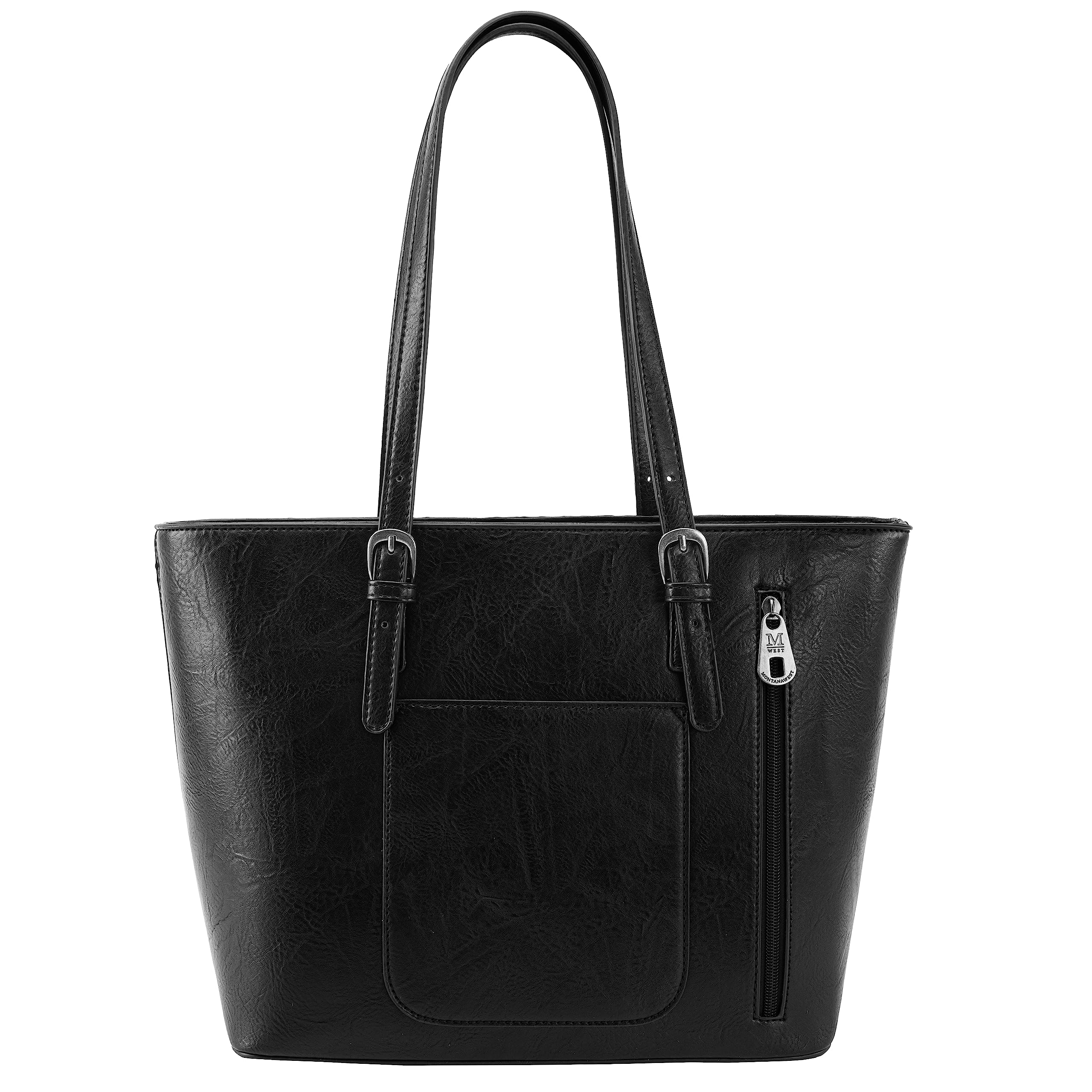 Montana West Women's Large Tote Bag & Handbag 2-Piece Set - Embossed Leather Purse Collection for Work, Travel & Everyday Use