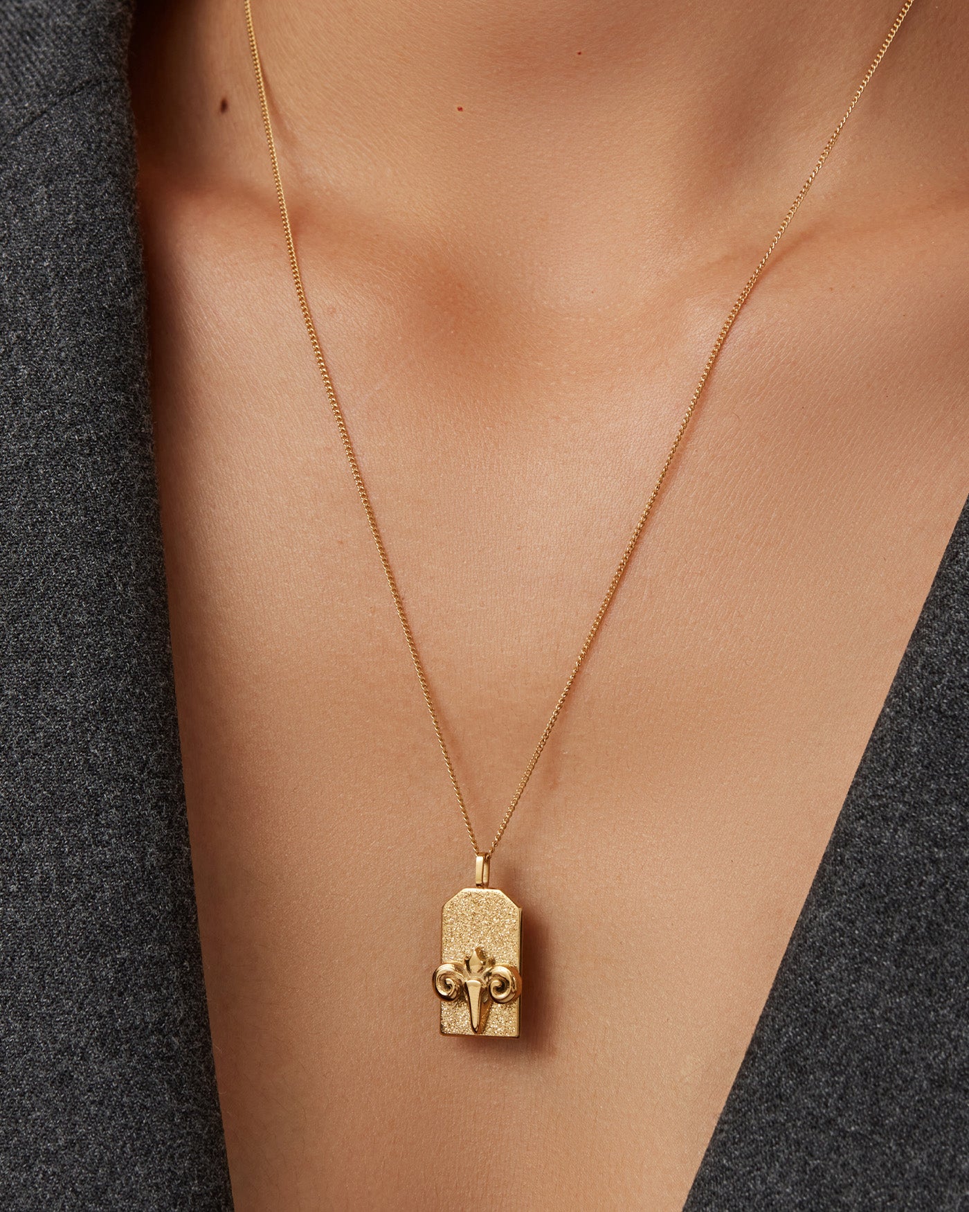 Aries Zodiac Pendant Necklace - Sterling Silver Zodiac Sign Jewelry for Women - Perfect Birthday Gift & Everyday Wear for Aries Women