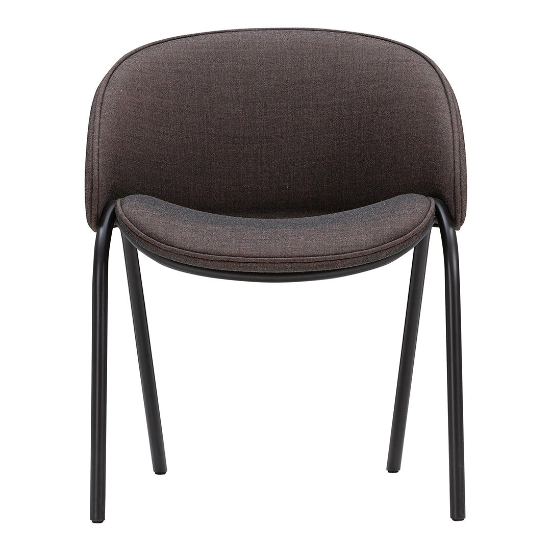 Modern Folium Dining Chair - Mid Century Wooden Kitchen Chair with Upholstered Seat - Perfect for Dining Room, Kitchen, and Breakfast Nook