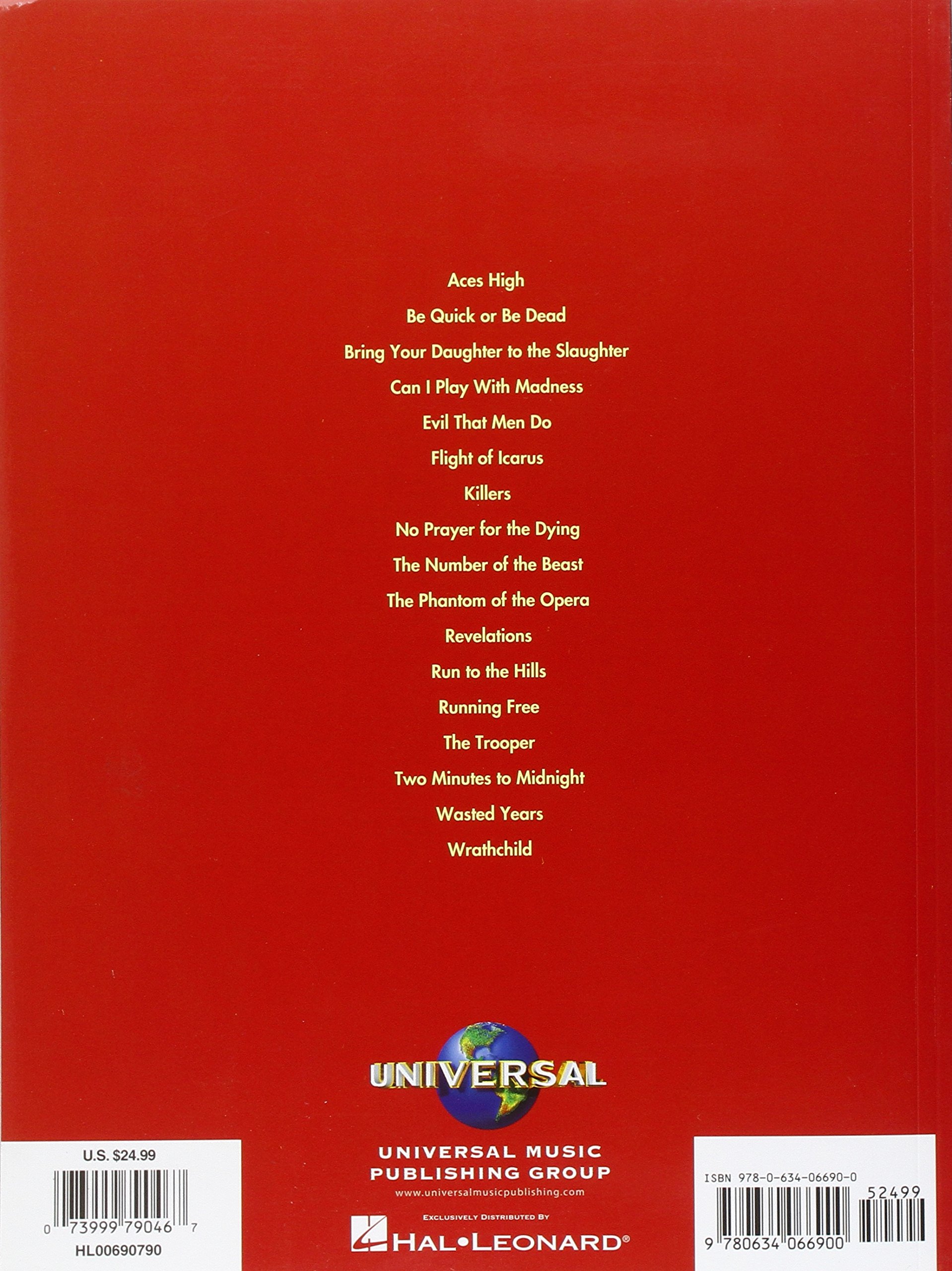 Iron Maiden Anthology - Guitar Recorded Versions Sheet Music Book | Heavy Metal Guitar Tabs & Chords | Perfect for Guitar Practice & Metal Band Performances