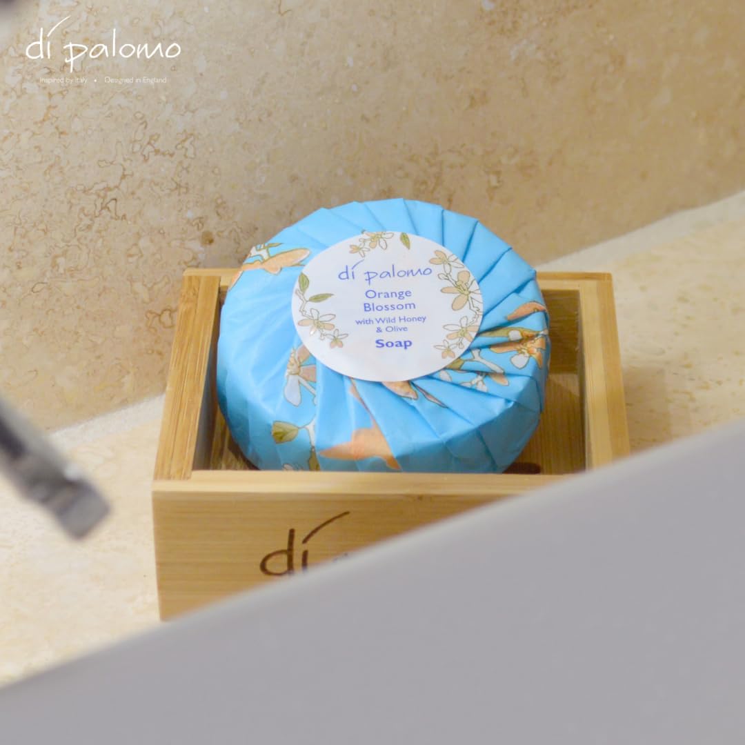 Di Palomo Orange Blossom & Honey Luxury Soap Bar - 100g Moisturizing Hand & Body Soap for Women & Men | Natural Skin Care with Italian Scent | Perfect for Bath, Shower & Gift Giving