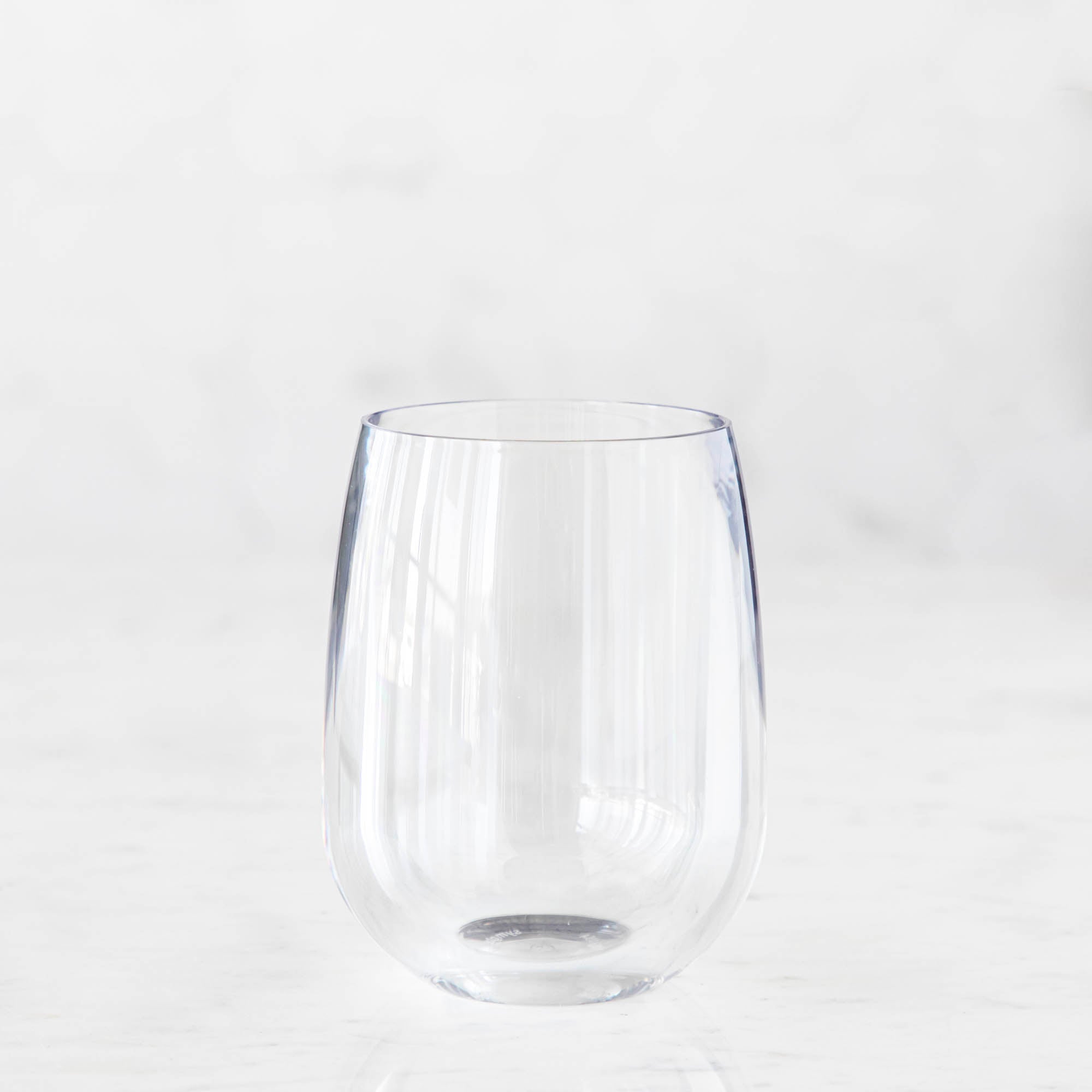 Premium Clear Stemless Wine Glasses - Shatterproof & Elegant for Indoor/Outdoor Entertaining, Parties, Picnics, and Relaxation