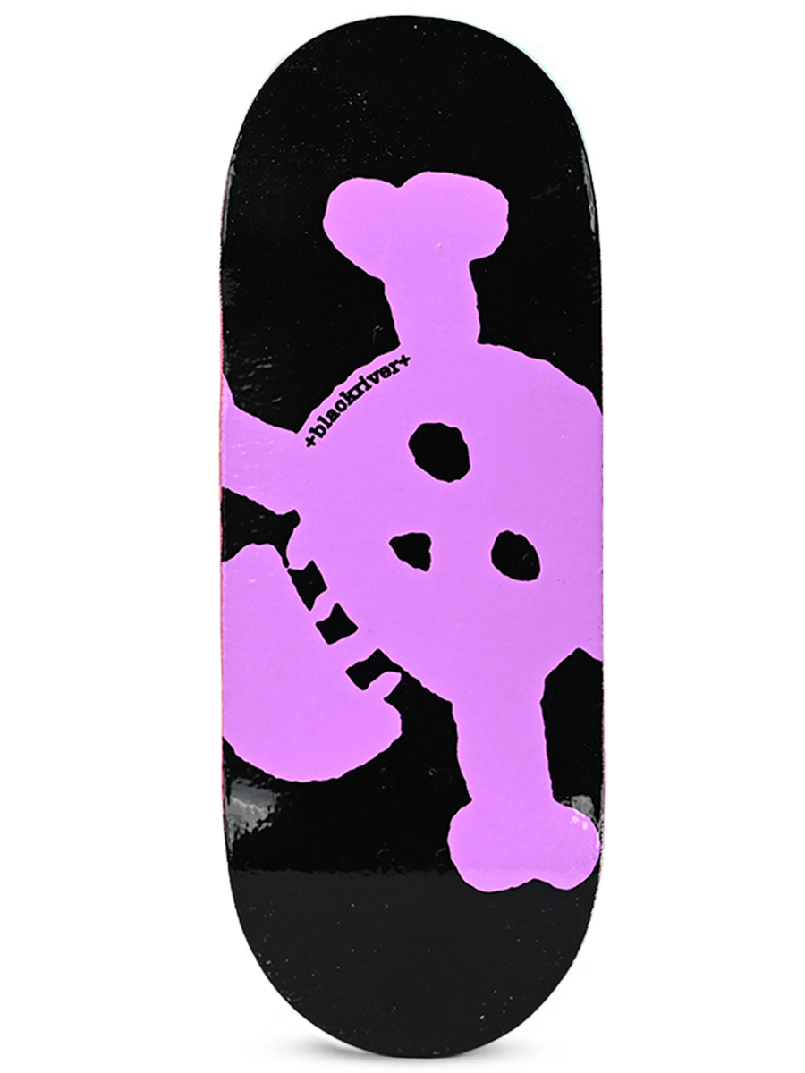 Blackriver Fingerboard Deck - Purple Skull Design | Premium Finger Skateboard for Tricks & Stunts | Perfect for Skateboard Enthusiasts & Collectors