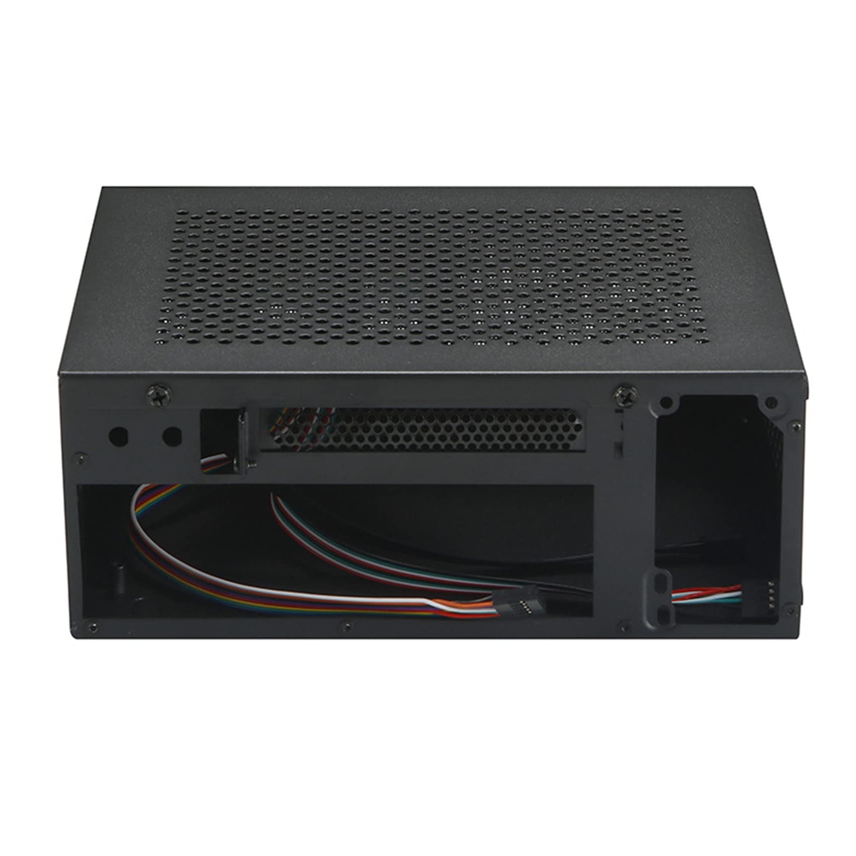 Wiianoxd A09 Mini ITX PC Case - Compact Gaming Chassis with USB 3.0 for HTPC, Home Theater & Desktop Computers - Sleek Black Design for Small Form Factor Builds - Perfect for Living Room Gaming & Media Center Setups