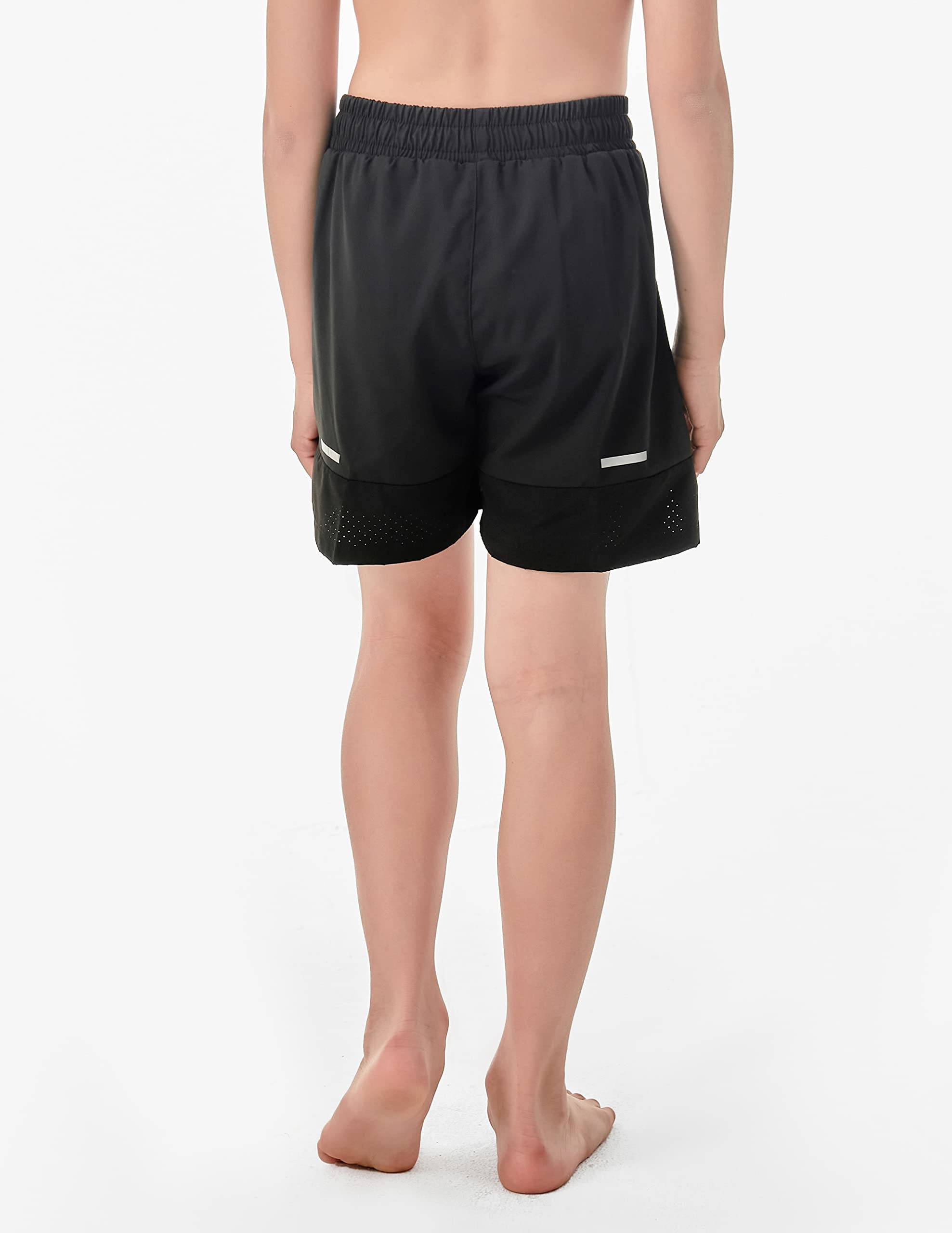 IRELIA Boys Athletic Shorts Quick Dry with Pocket for Sports & Running