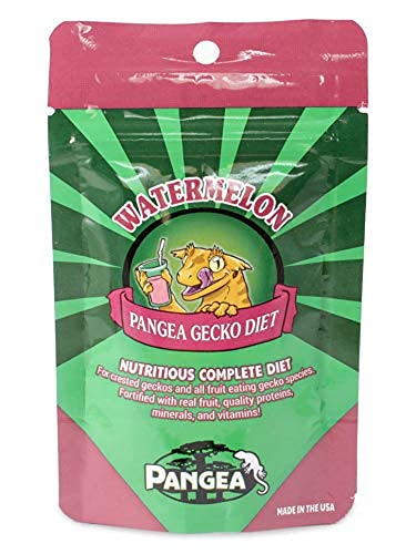 Pangea Fruit Mix Watermelon Complete Gecko Diet 1/2 LB - Premium Reptile Food for Leopard Geckos & Crested Geckos - Perfect for Daily Feeding & Nutritional Supplement