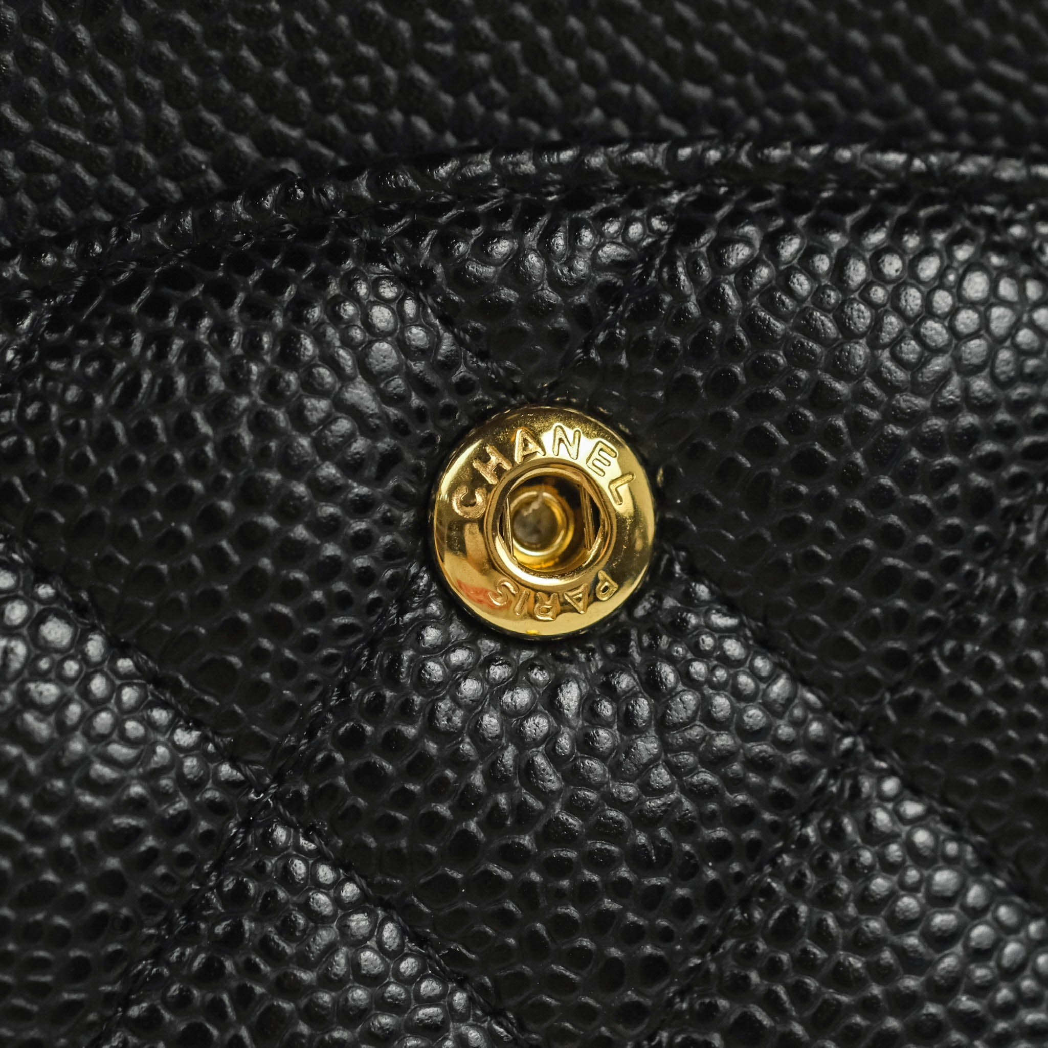 Chanel Classic Medium Double Flap Bag in Black Caviar Leather with Gold Hardware - Luxury Designer Handbag for Women, Perfect for Work, Evening Events & Everyday Use
