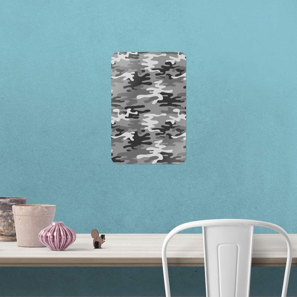 Snow Camouflage Wall Sign - Premium Home & Office Decor for Business - Perfect for Winter Themed Spaces, Cabin Decor, and Seasonal Offices