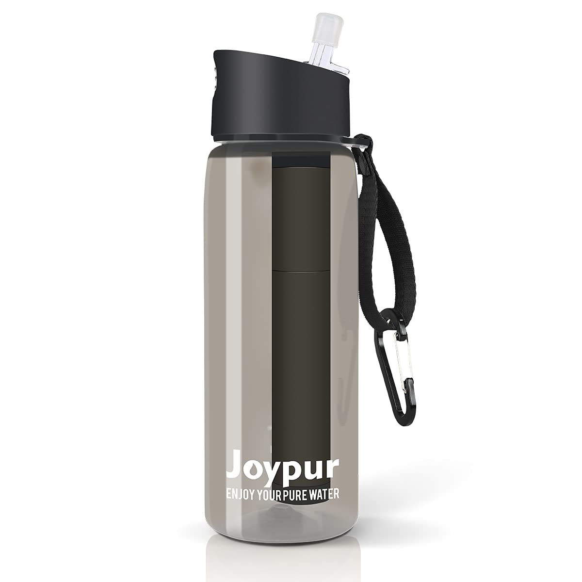 0.01 μm Ultra Filtration Portable Water Bottle - 4-Stage Filtered BPA-Free Reusable Water Bottle for Outdoor Adventures, Travel, Hiking, Camping & Emergency Preparedness - Perfect for Survival Kits, Backpacking Trips & Daily Hydration Needs