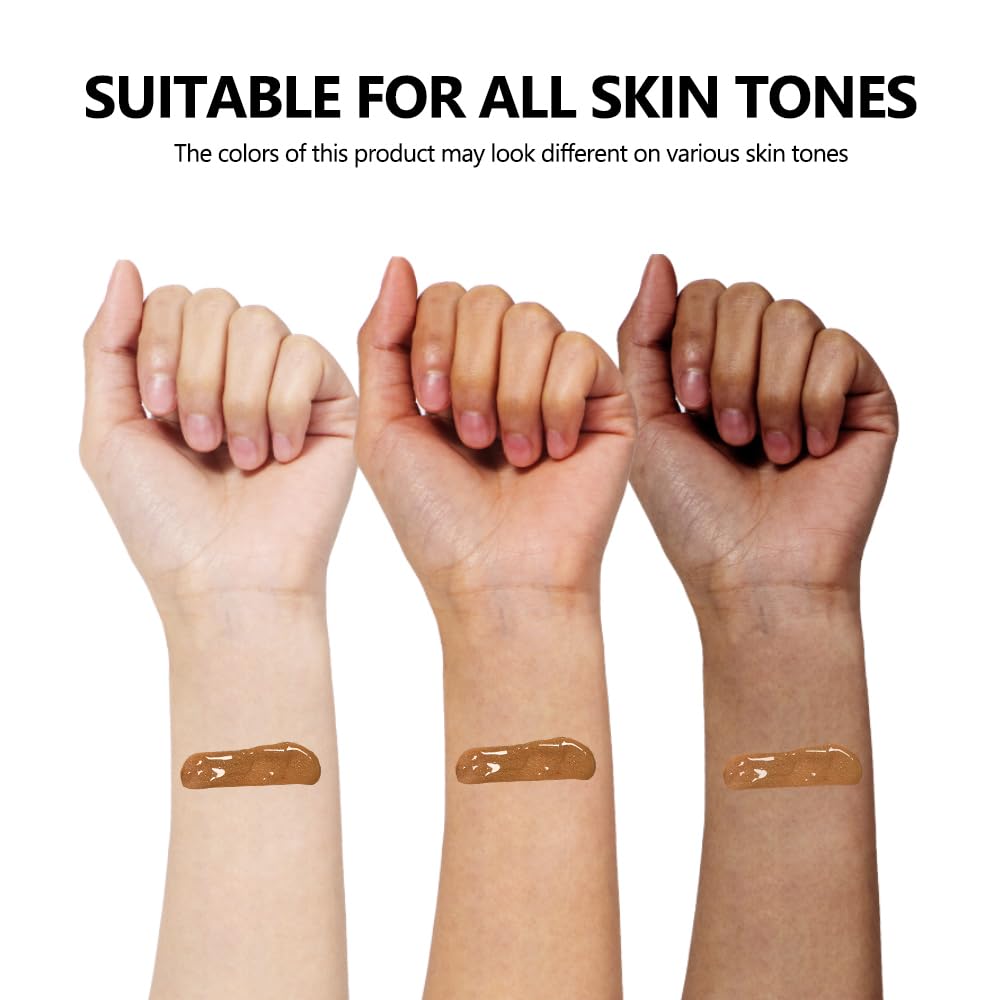 NICEFACE Butter Glow Bronzing Serum - Hydrating Tinted Face Serum with Nourishing Skincare Benefits, Lightweight Makeup Primer & Natural Highlighter for Even Skin Tone, Non-Greasy Bronze Drops (30ml) - Perfect for Daily Glow & Summer Makeup Looks