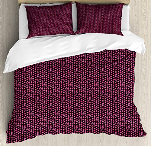 Pink and Dark Maroon
