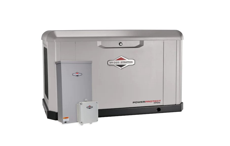 Briggs & Stratton 040678 26kW Standby Generator with 200 Amp Automatic Transfer Switch - Whole House Backup Power for Storms & Outages