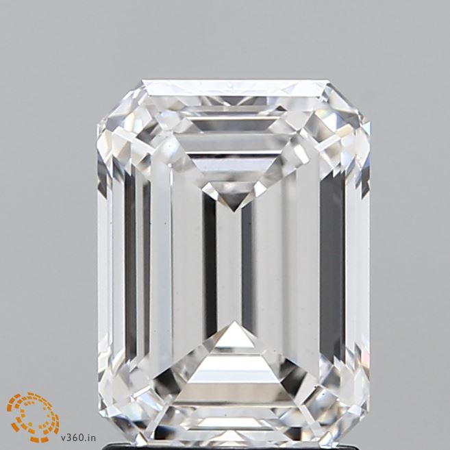 2.14 Carat Emerald Cut Lab Grown Diamond - Stunning Engagement Ring Center Stone for Women | Perfect for Anniversary, Wedding & Special Occasions