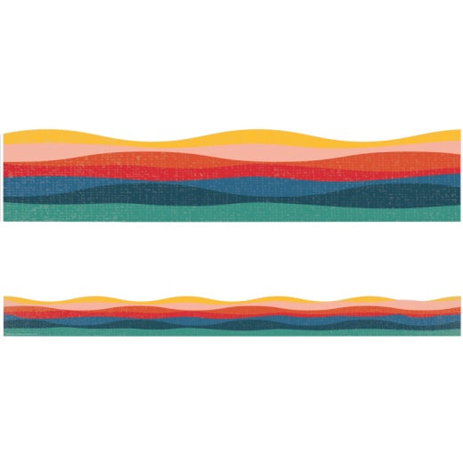 Adventurer Golden Hour Extra Wide Decorative Trim - Perfect for DIY Home Decor, Scrapbooking, and Craft Projects