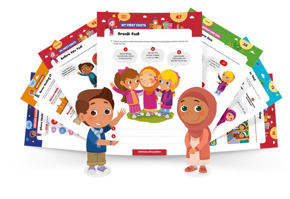 Ramadan Activity Book for Kids - Islamic Learning & Fun Games for Little Ones - Perfect for Home, School & Mosque Celebrations
