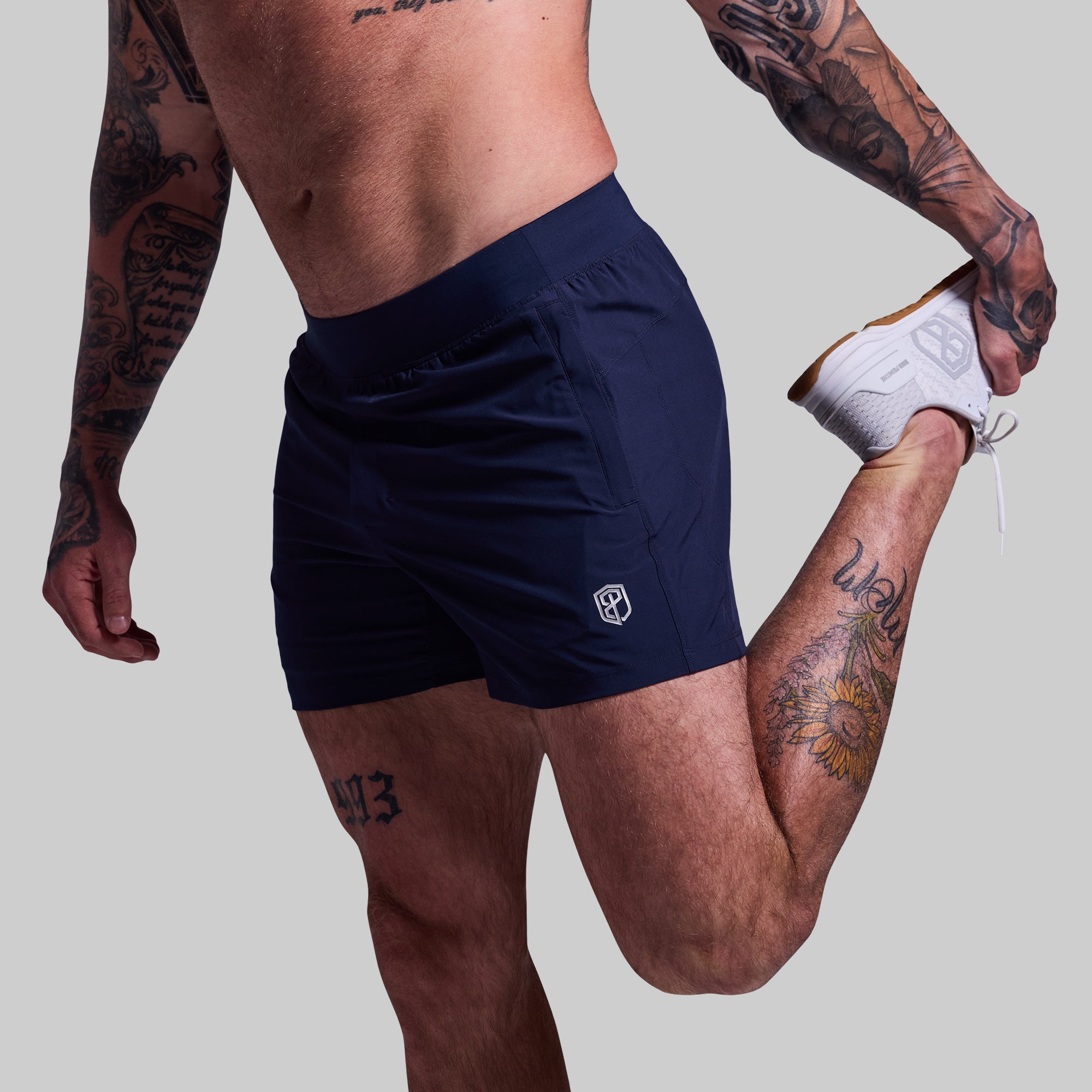 Versatile 5-Inch Quick-Dry Performance Shorts for Men - Breathable & Comfortable (BP Navy) - Perfect for Running, Gym Workouts & Outdoor Activities