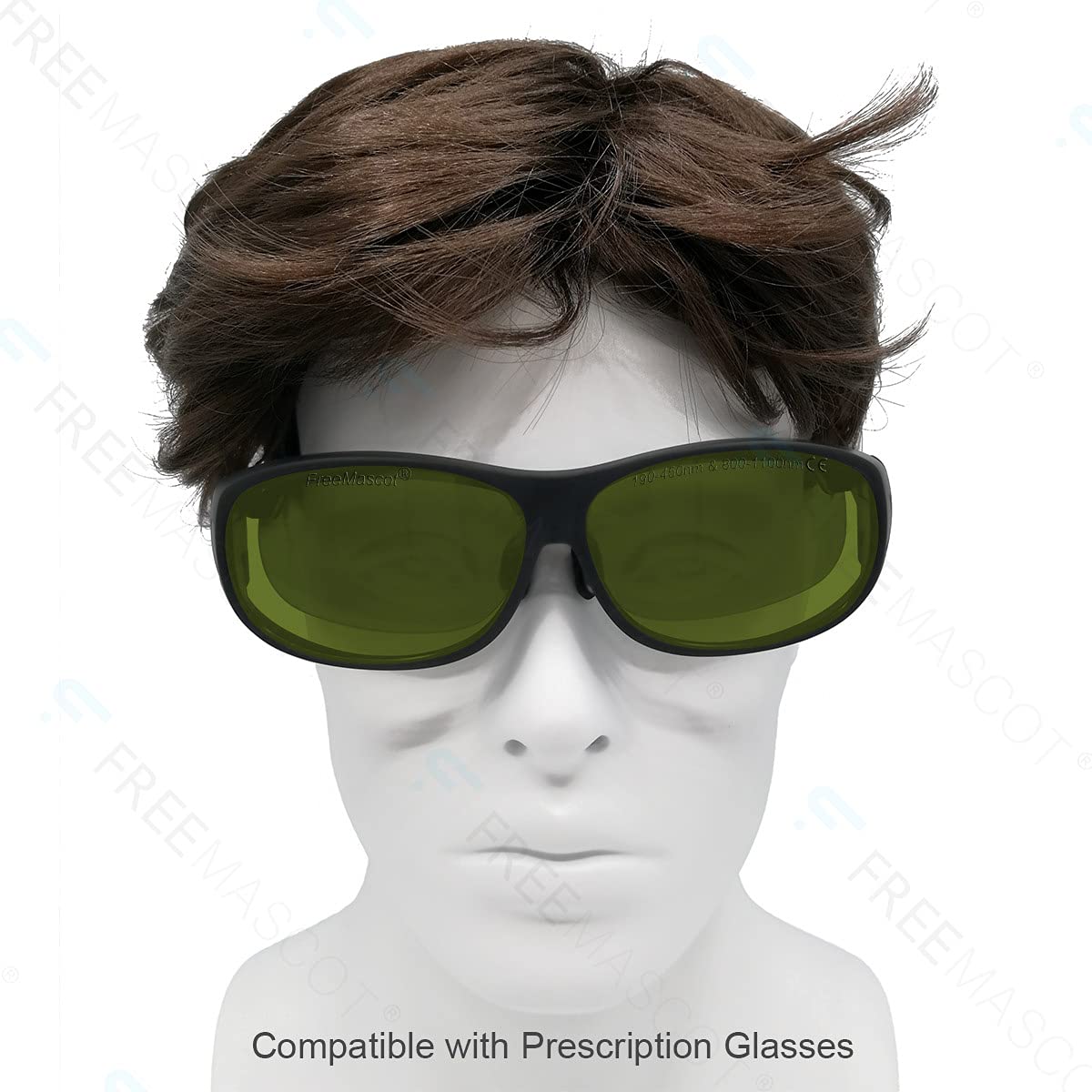 FreeMascot Professional OD 8+ Laser Safety Glasses 190nm-450nm & 800nm-1100nm Wavelength Protection - Ideal for Laser Cutting, Engraving & Medical Procedures