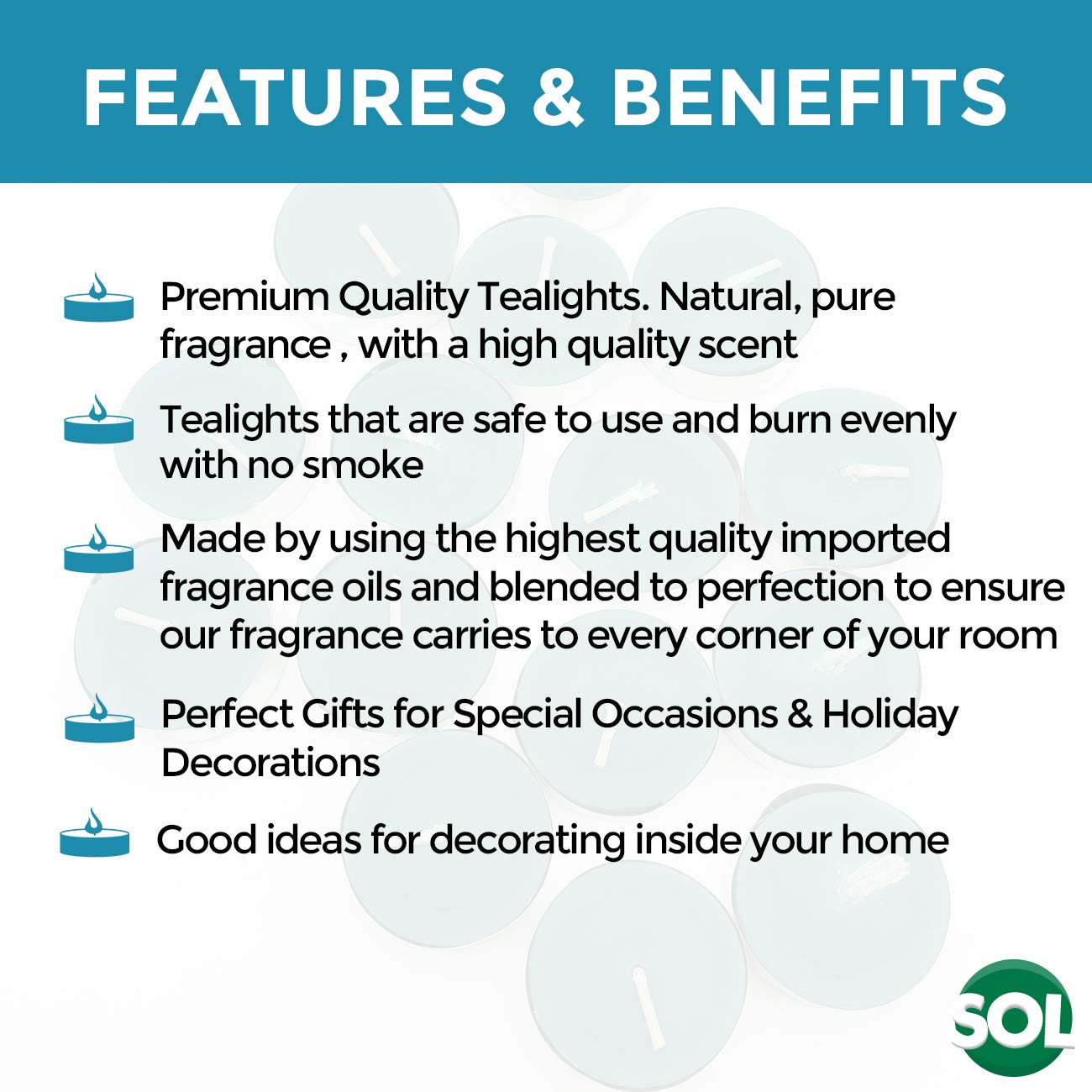 60-Pack Mixed Scented Tea Light Candles - Fresh Berries, Lavender, Peach, Vanilla & Mountain Spring Aromas | Long-Lasting Decorative Candles for Home, Romantic Evenings, Weddings & Spa Relaxation (60 Count)