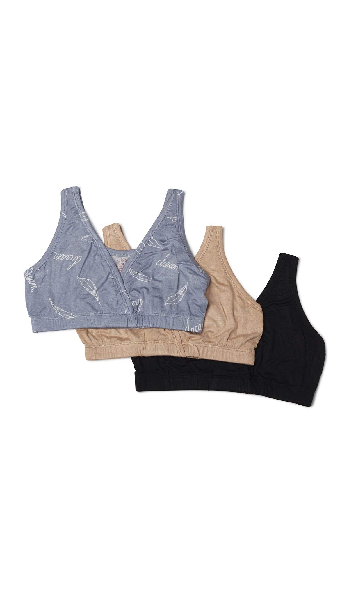 3 Pack Paisley Maternity & Nursing Sleep Bras - Soft Comfort for Pregnancy & Breastfeeding - Perfect for Nighttime & Lounging