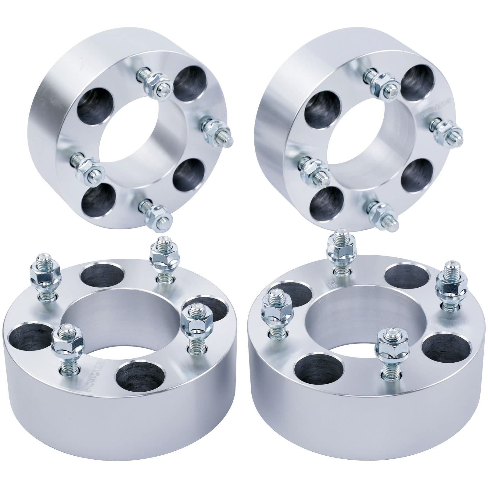 DCVAMOUS 4PC 2-Inch 4x110 ATV/UTV Wheel Spacers with 10x1.25 Studs & 74.1mm Center Bore - Compatible with Honda Rancher, Yamaha Grizzly, Suzuki King Quad, Kawasaki Brute Force (300-700cc) - Off-Road, Mudding & Trail Riding Accessories