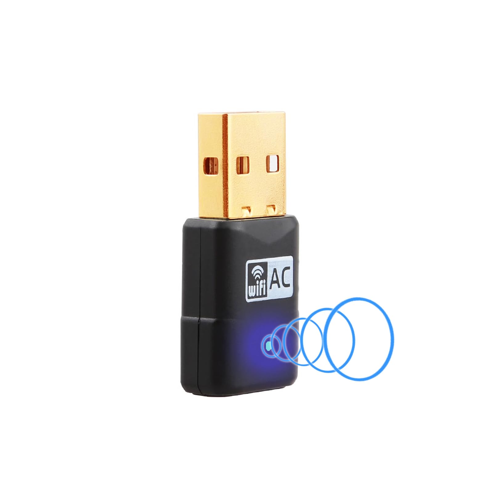 600Mbps High Speed USB WiFi Adapter for PC - Dual Band 5GHz/2.4GHz Wireless Network Dongle with Extended Range & High Gain Antenna - Compatible with Windows 11/10/8/7/XP - Perfect for Gaming, Streaming & Remote Work on Desktop/Laptop Computers