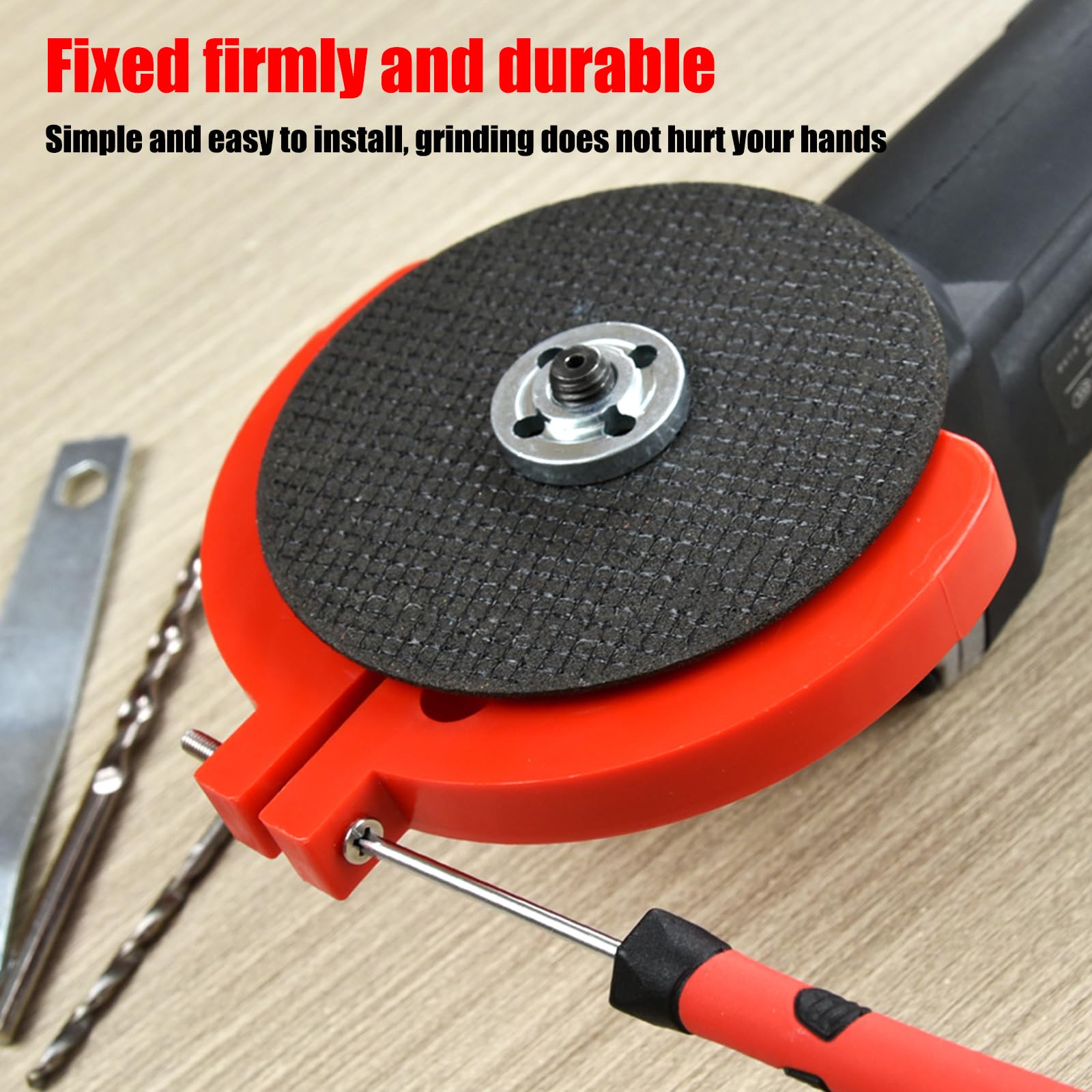 Premium Drill Bit Sharpener for All Bits - Universal Drill Bit Grinding Attachment | Power Drill Bit Sharpener Tool | Multi-Specification Grinding for HSS, Masonry & Metal Bits | Perfect for DIY, Woodworking & Metalworking Projects (Black)