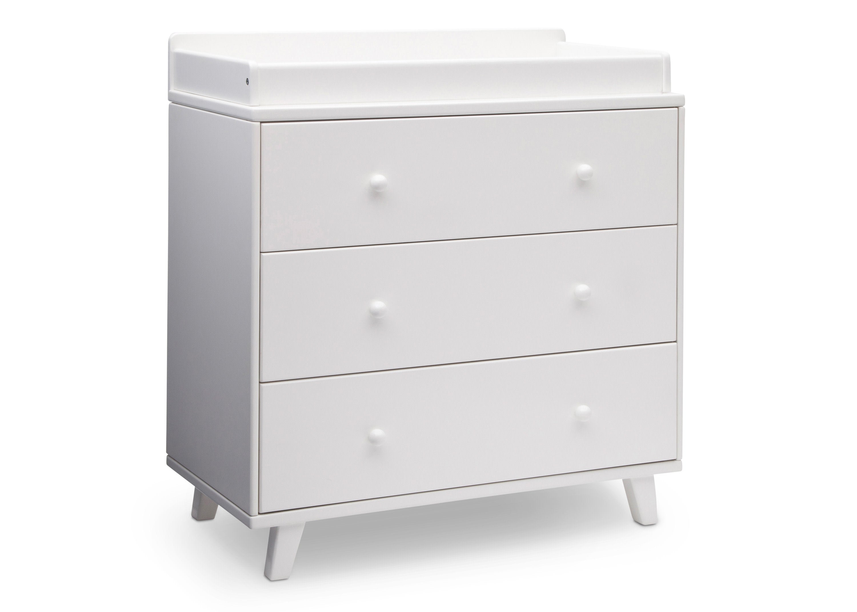 Ava 3 Drawer Dresser with Changing Top & Interlocking Drawers - Nursery Storage Solution for Baby Clothes, Diapers & Essentials | Perfect for Newborns & Toddlers