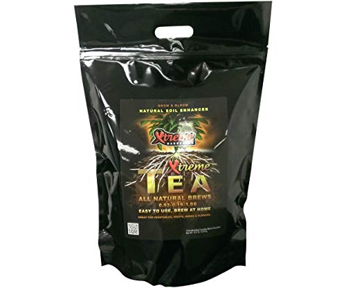 Xtreme Gardening Organic Tea Brews 500gm - 14 Pack (2 Case) - Nutrient-Rich Plant Food for Indoor & Outdoor Gardens, Hydroponics, and Composting