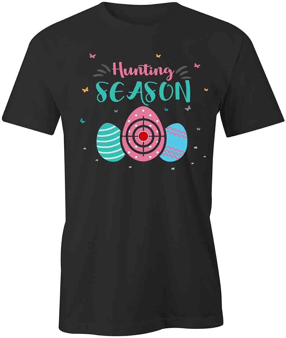 Men's Hunting Season Graphic T-Shirt - Black Printed Tee for Outdoor Enthusiasts | Perfect for Hunting Trips, Camping & Casual Wear