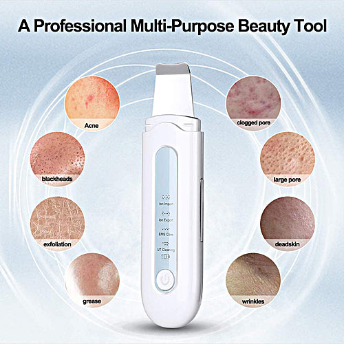 Professional Ultrasonic Blackhead Remover & Pore Cleaner - Deep Cleansing Facial Scrubber for Acne, Blackheads & Whiteheads - Perfect for Home Spa & Skincare Routine
