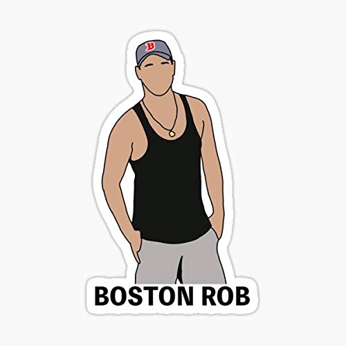 Custom Waterproof Vinyl Decal Sticker - CBS Survivor Boston Rob Mariano Design for Cars, Trucks, Windows, Laptops, and Outdoor Gear