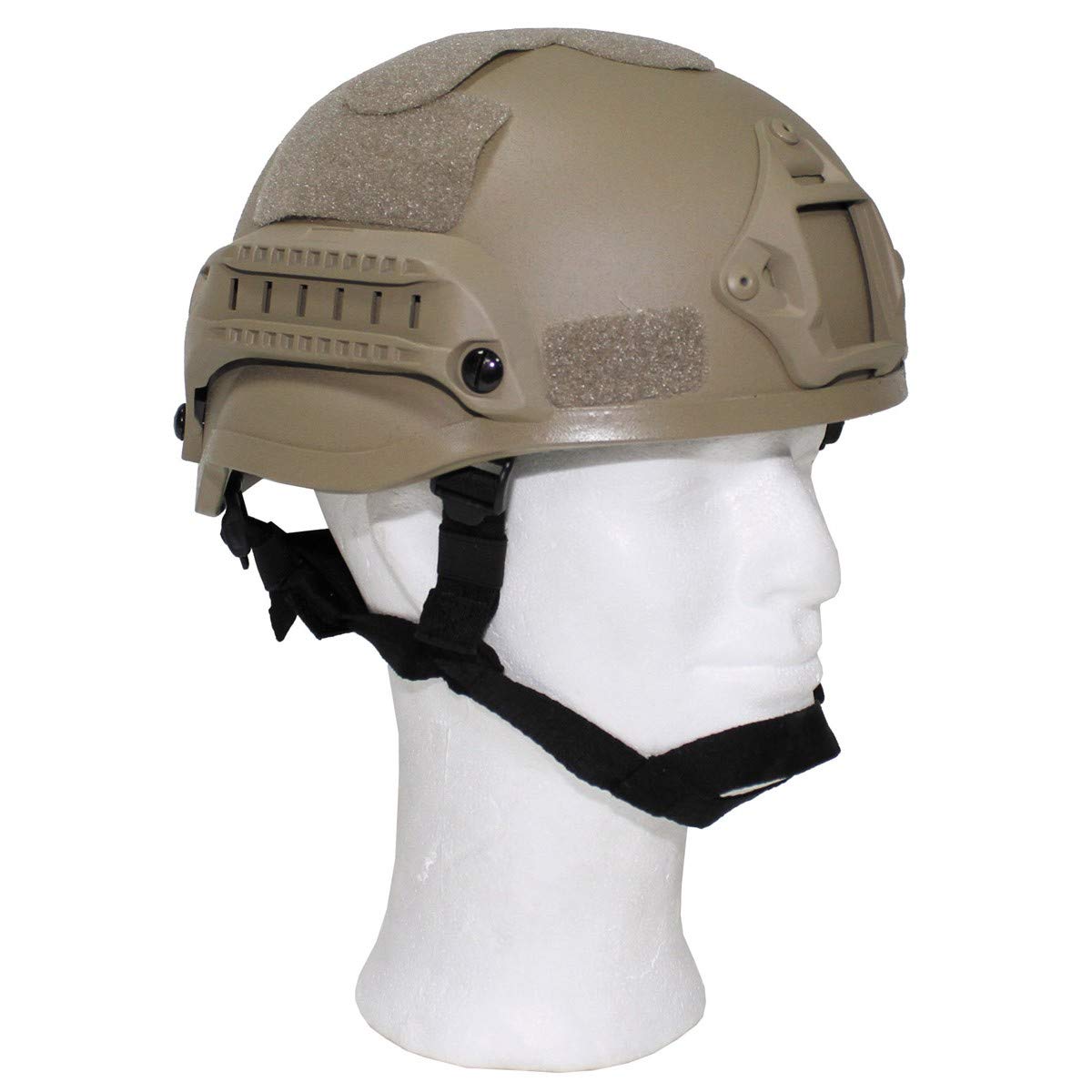 Tactical Patrol Helmet MICH 2002 with Rails, Padding & Chin Strap - Coyote Tan - Perfect for Airsoft, Paintball, Military Training & Outdoor Adventures