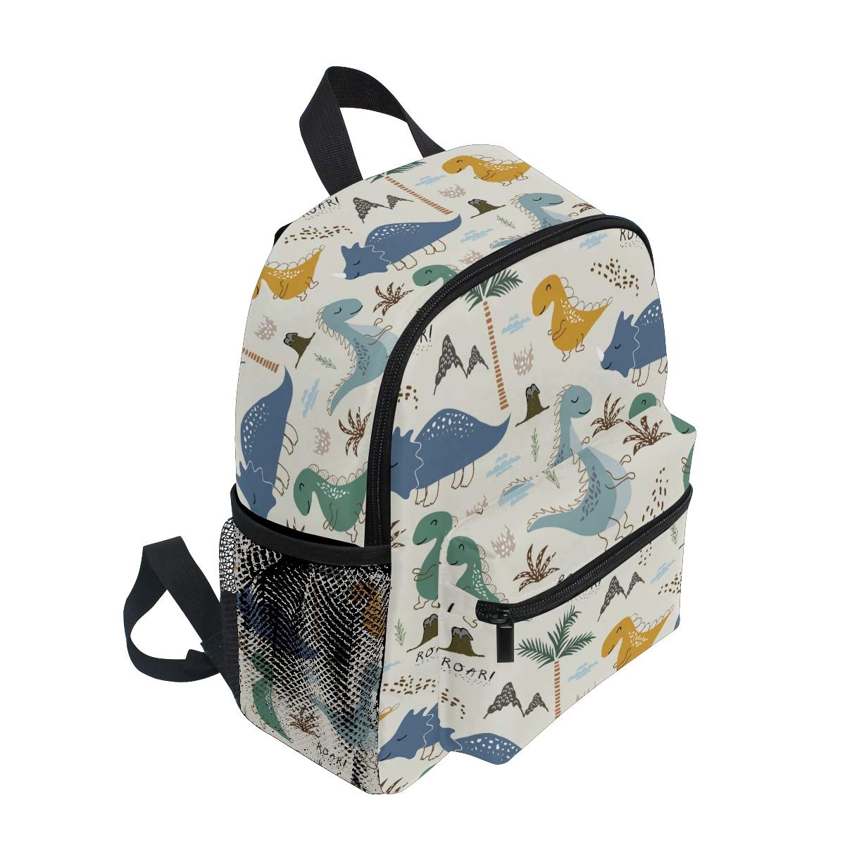Dino Kids Backpack - Dinosaur School Bag for Toddlers & Preschoolers - Travel & Nursery Use