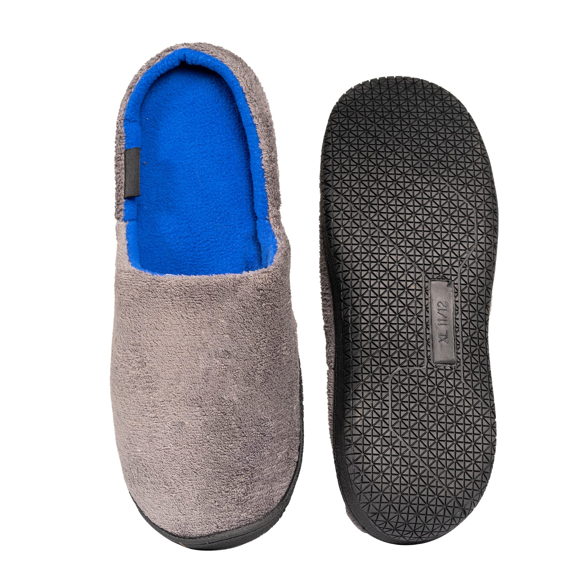 NORTY Men's Memory Foam Slip-On Clog Slippers - Comfortable Indoor House Shoes for Relaxation, Lounging & Home Wear