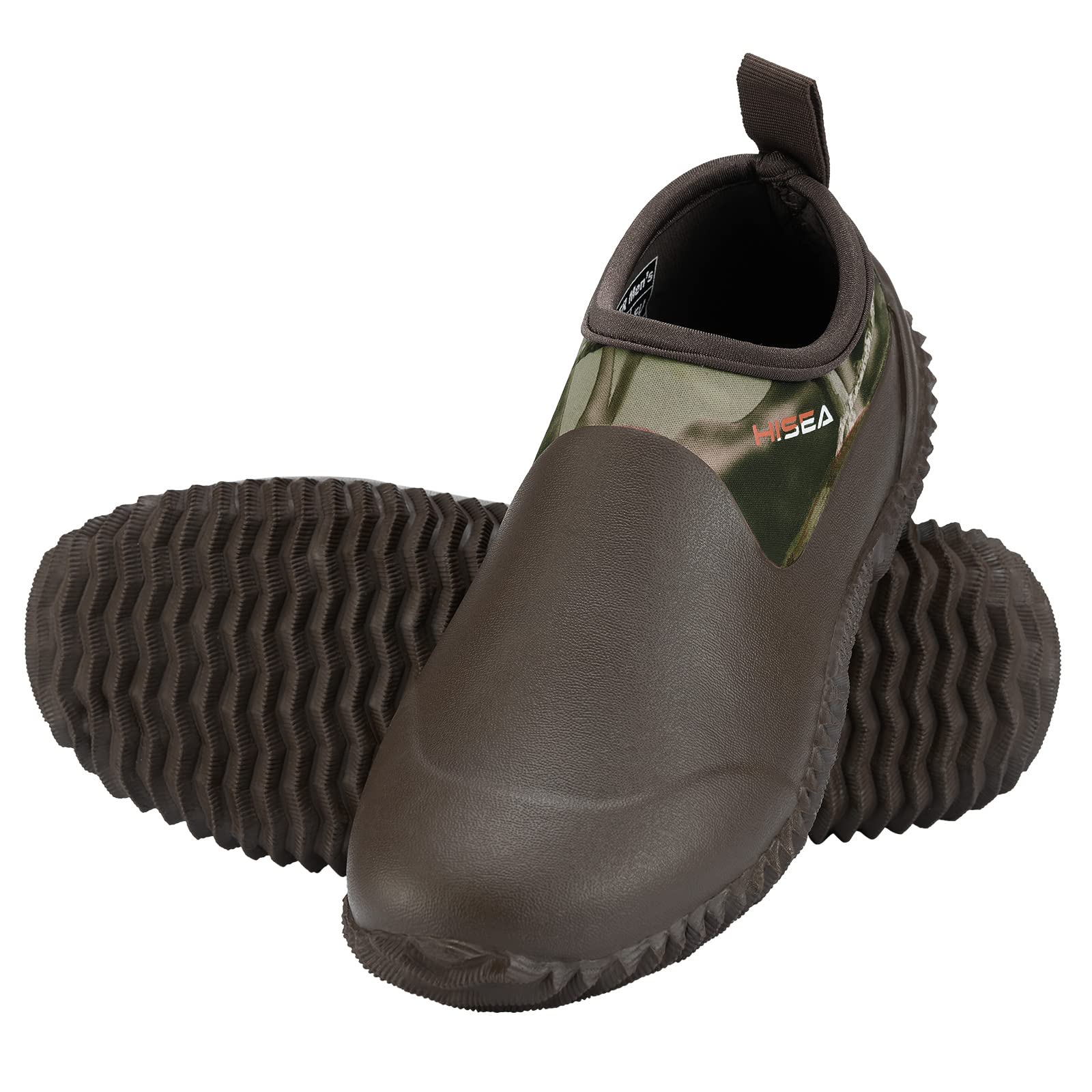 HISEA Unisex Waterproof Garden Shoes - Slip-On Rubber Neoprene Rain Boots for Men & Women | Outdoor Waterproof Footwear for Gardening, Farming, Camping, Car Wash, Lawn Care & Yard Work | Perfect for Wet Conditions, Muddy Terrains & Outdoor Activities