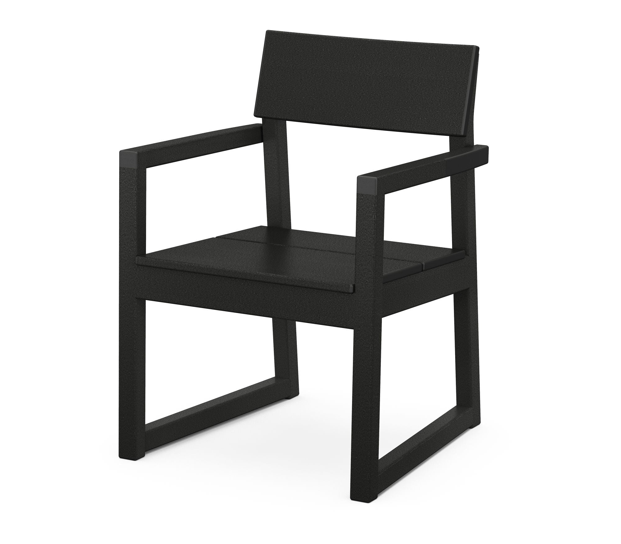 POLYWOOD EDGE Dining Arm Chair – Weather-Resistant Outdoor & Indoor Dining Chair for Patio, Deck, or Kitchen – Durable & Comfortable Seating Solution