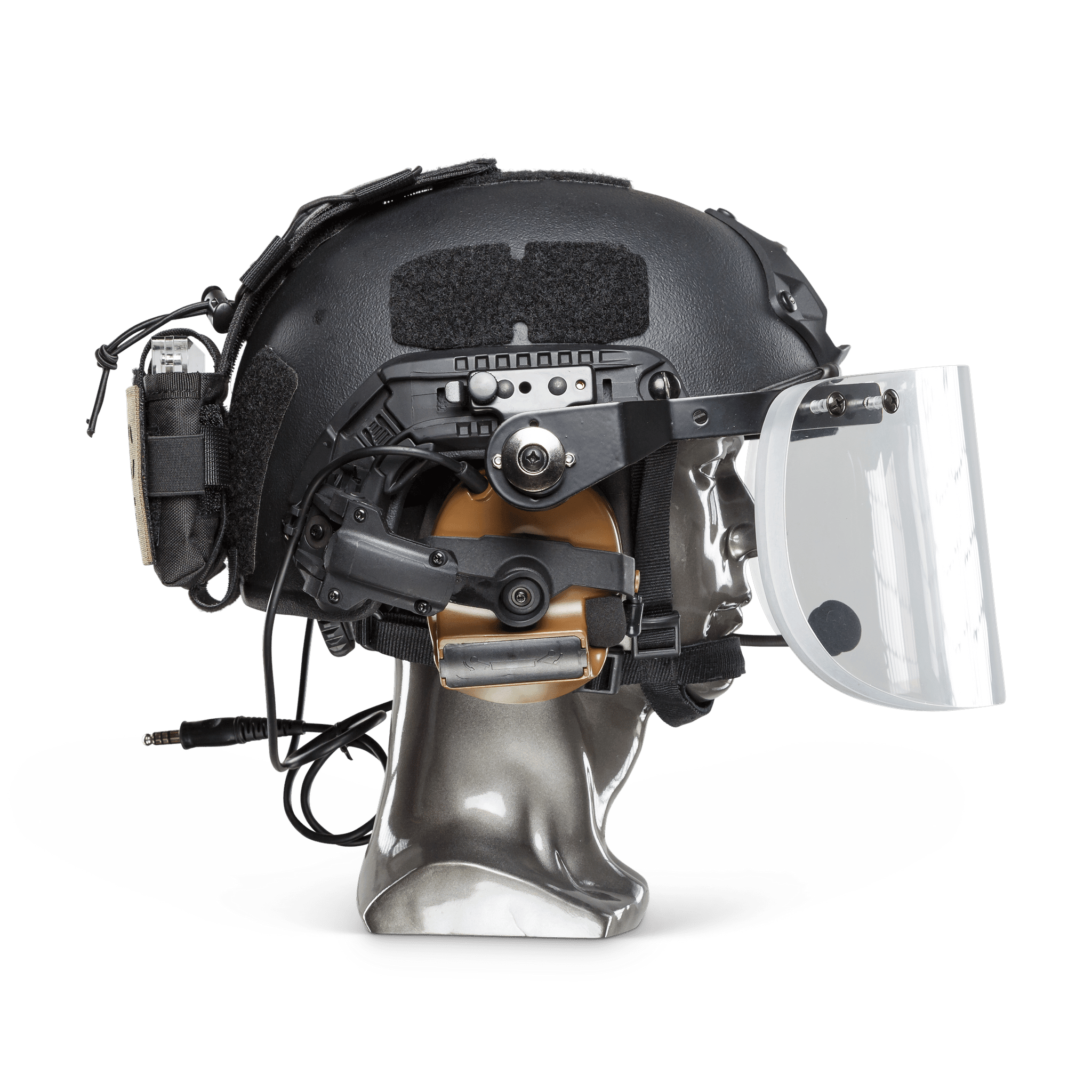Texas IIIA+ Ballistic Face Shield - Universal Fit for All Helmets with ARC Rail | Tactical Protection for Military, Police & Security Operations