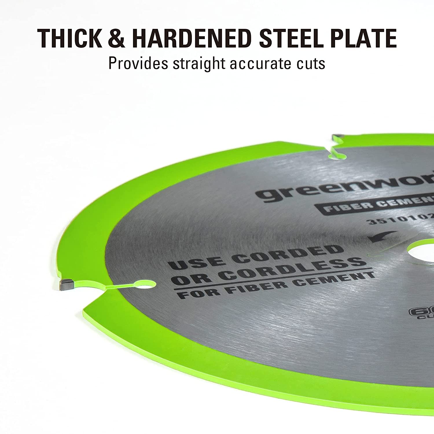 Greenworks 24V 7-1/4 Inch 4-Tooth PCD Circular Saw Blades - Premium Replacement Blades for Wood, Plastic & PVC Cutting - Perfect for DIY Projects & Professional Construction Work