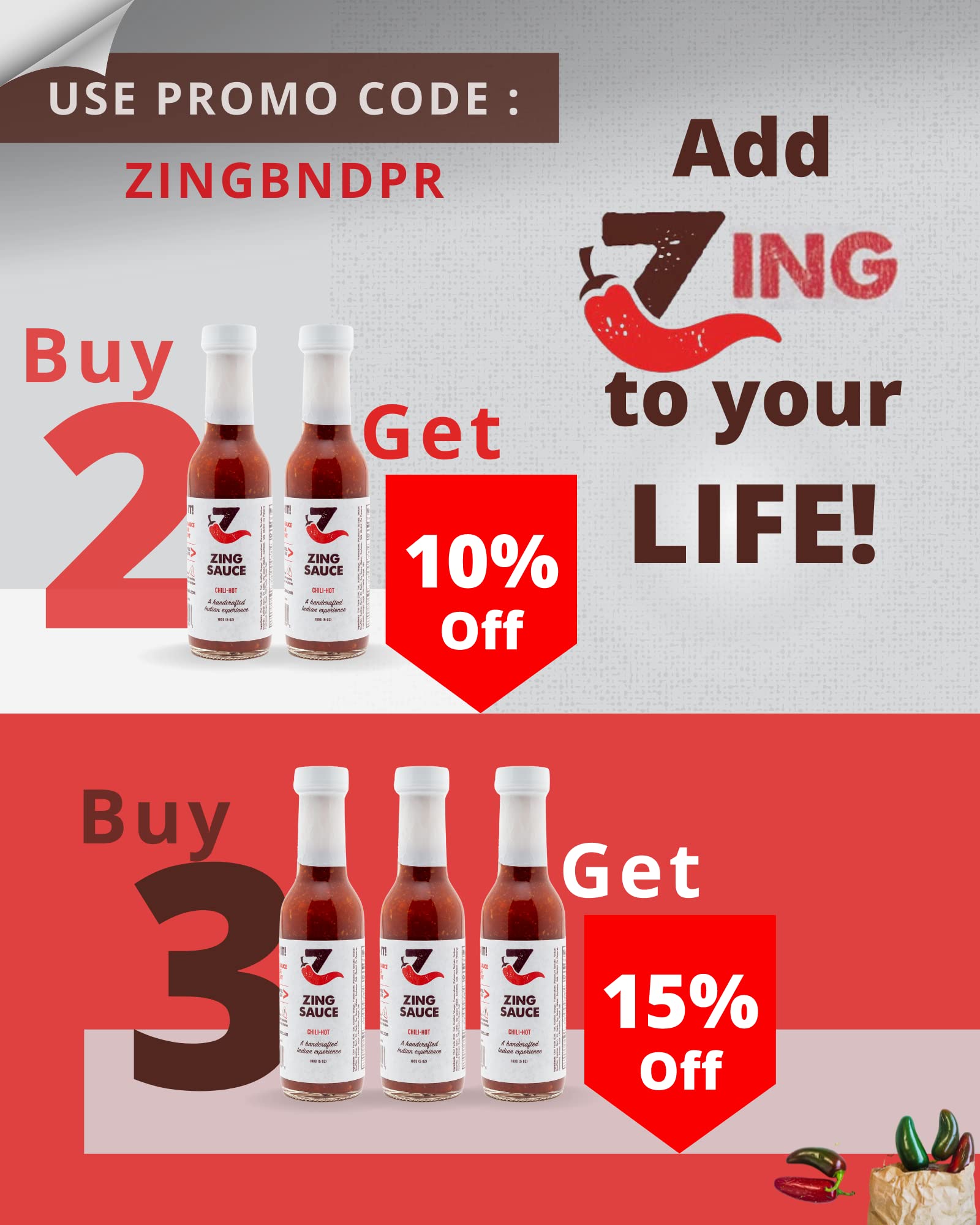 Zing Hot Sambal Oelek Chili Garlic Sauce - Spicy Chili Crisp Indian Sauce (5 oz) | Vegan Red Asian Chili Paste for Marinades, Stir-Fry, Noodles & Dipping | Perfect for Asian Cuisine, BBQ & Cooking