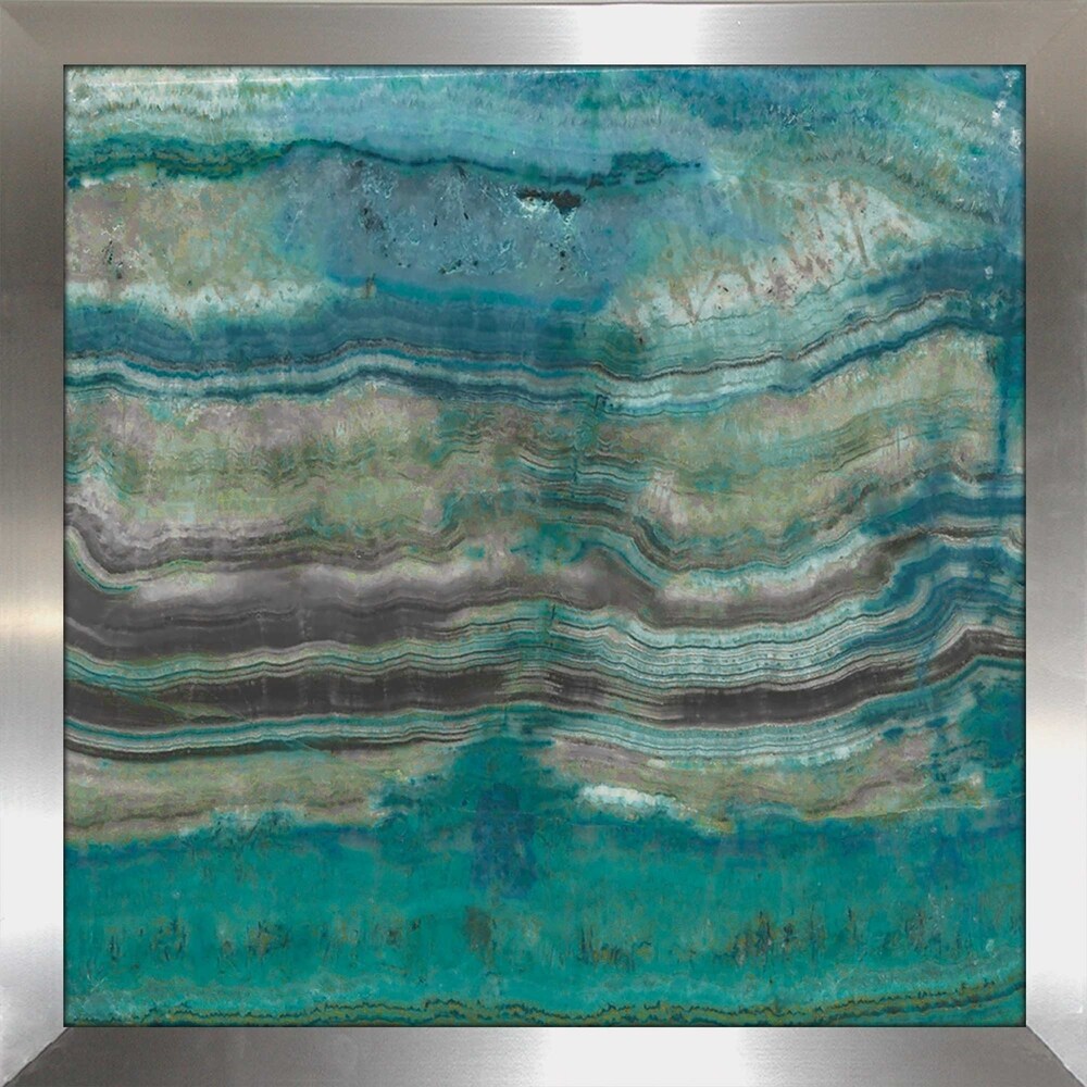 Azure I by Susan Jill - Green Abstract Print on Acrylic Wall Art - Modern Home & Office Decor for Living Room, Bedroom, or Workspace