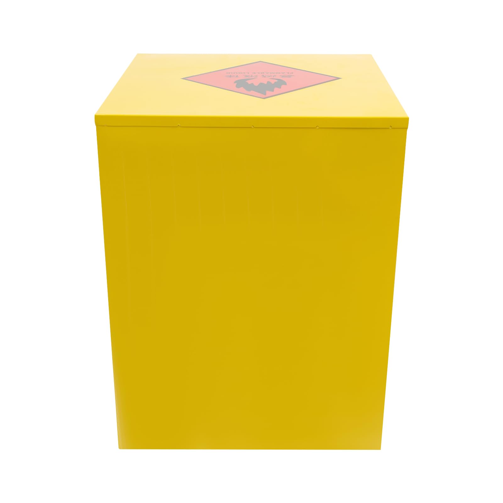 4 Gallon Fireproof Safety Storage Cabinet for Hazardous & Flammable Liquids - Yellow Explosion-Proof Gasoline Cabinet | Perfect for Garage, Workshop & Industrial Chemical Storage