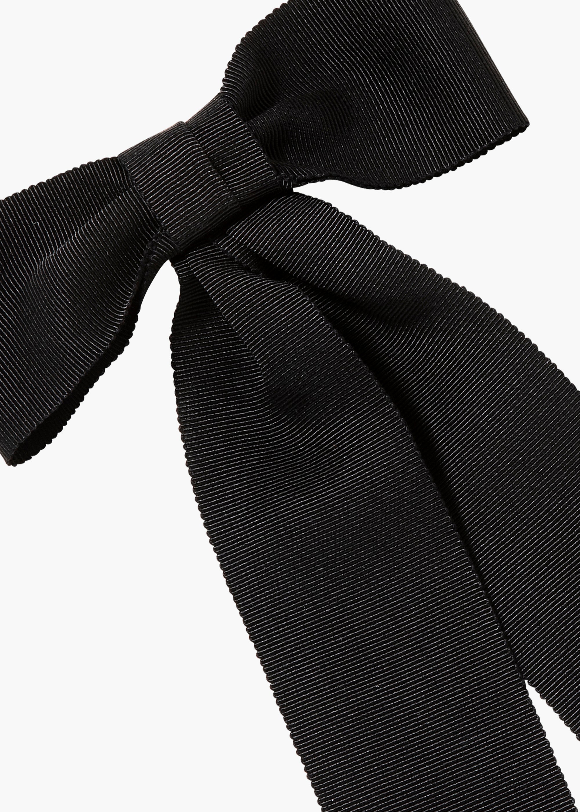 Alice Grosgrain Bow Barrette Hair Clip - Elegant Black Hair Accessory for Women & Girls - Perfect for Weddings, Parties & Everyday Style
