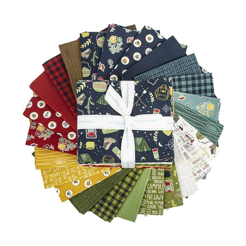 Premium Cotton Fabric Fat Quarter Bundle - Love You S'more Pattern for Quilting, Sewing & DIY Crafts | Perfect for Quilts, Apparel & Home Decor Projects