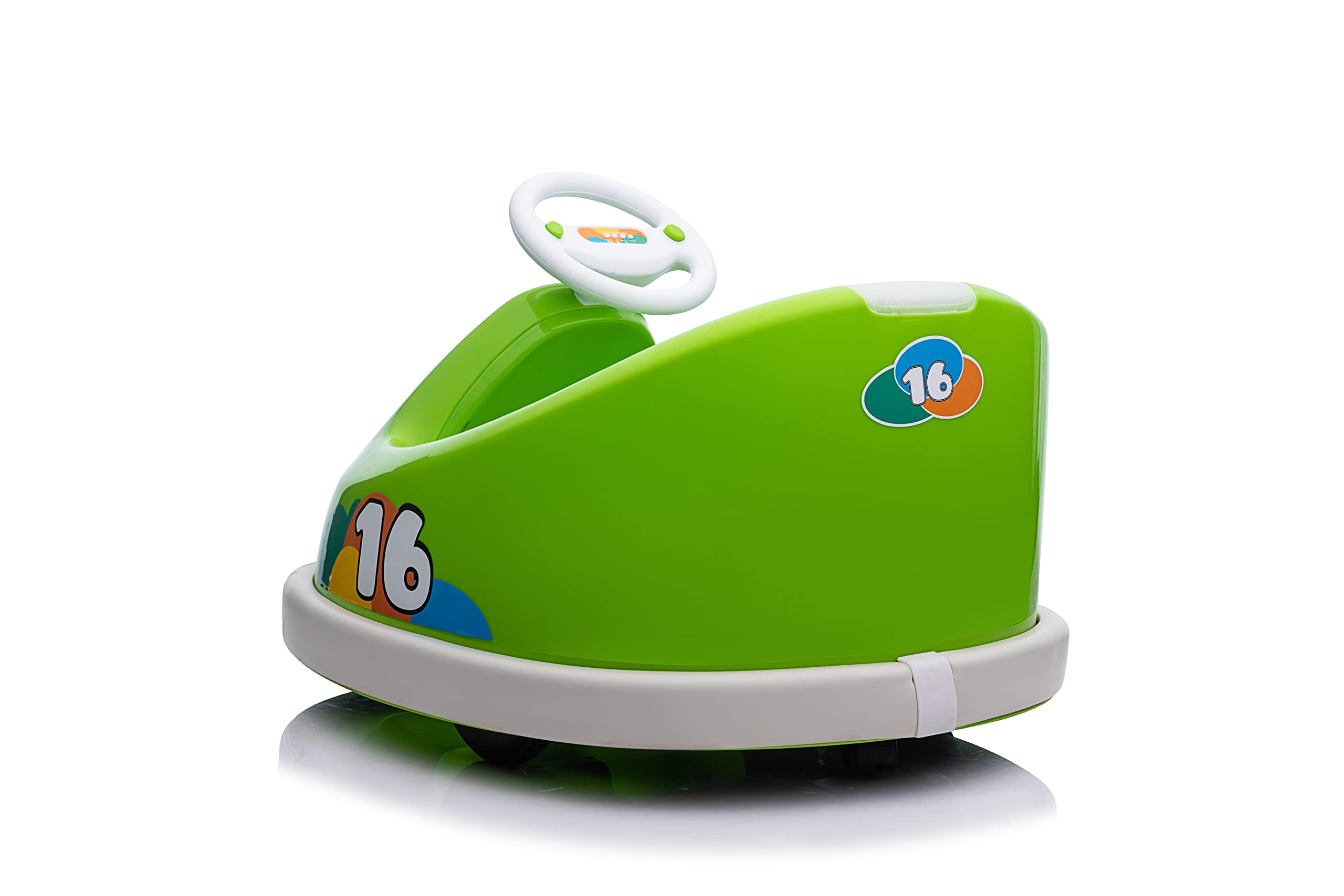 Best Electric Ride On Cars for Kids Ages 2-4 - 6V Battery Powered Bumper Car with Anti-Collision Bar, 360° Spin, LED Lights & Music - Safe Toddler Toy for Indoor/Outdoor Play, Birthday Gifts & Family Fun